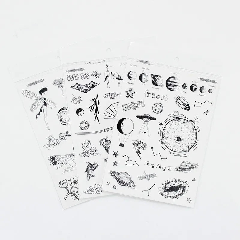 Face Tattoo Bull Head Face Sticker Neck Hand Back Cool Design Sexy Body Art Waterproof Temporary Tattoo Sticker for Man Woman