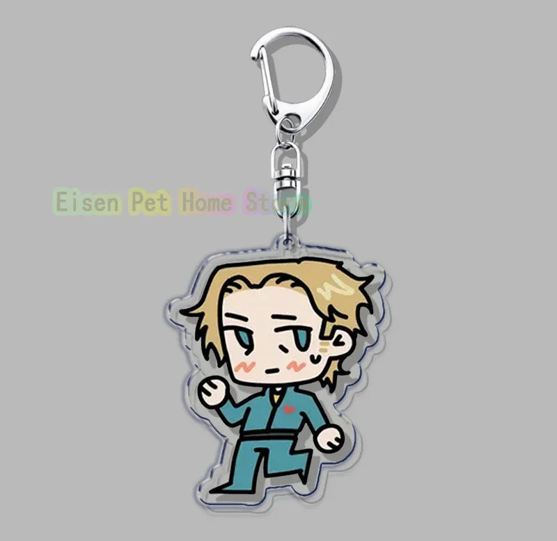 Hot Horror Game Chibis Keychains for Accessories Bag Cute Jimmy Curly Anya Sallyface Keyrings Jewelry Friends Gamer Gaming Gifts