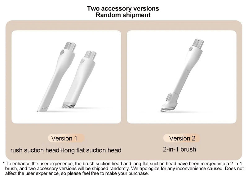 Xiaomi Mijia Wireless Vacuum Cleaner 2 Lite, 5-fold High Efficiency Filtration,16kPa Cyclone Suction,Handheld Vacuum Lightweight