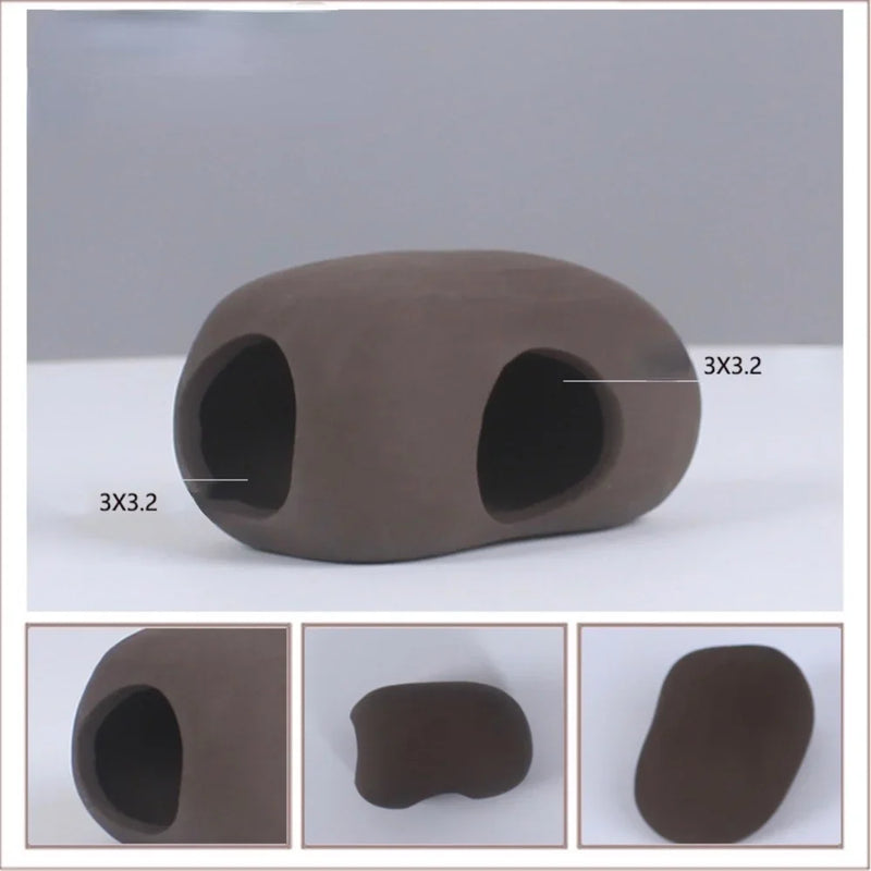 Fish Tank Landscaping Clay Pot Shrimp Cixi Dodging Tank Breeding Fish Nest Shaped Rock Aquarium Supplies