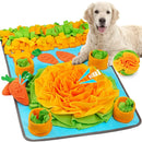Durable Dog Snuffle Mat Puppy Sniffing Puzzle Toys Interactive Nonslip Pet Feeding Mat Portable Squeaky Slow Feeder For All Dogs