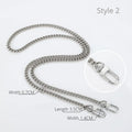 Silver Bag Chain Transformation Accessories Bag Straps Replacement Underarm Crossbody Shoulder Strap Metal Armpit Bag Chains