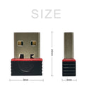 2.4Ghz Wireless Mini USB Wifi Adapter 150Mbps Ethernet Network Card USB 2.0 Receiver Dongle 802.11ax For PC Laptop Win 7 8 10 11