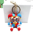 Magical Digital Circus Pomni Jax Silicone Cartoon Keychain Toy Theater Rabbit Doll Filling Toy Children's Christmas Gift