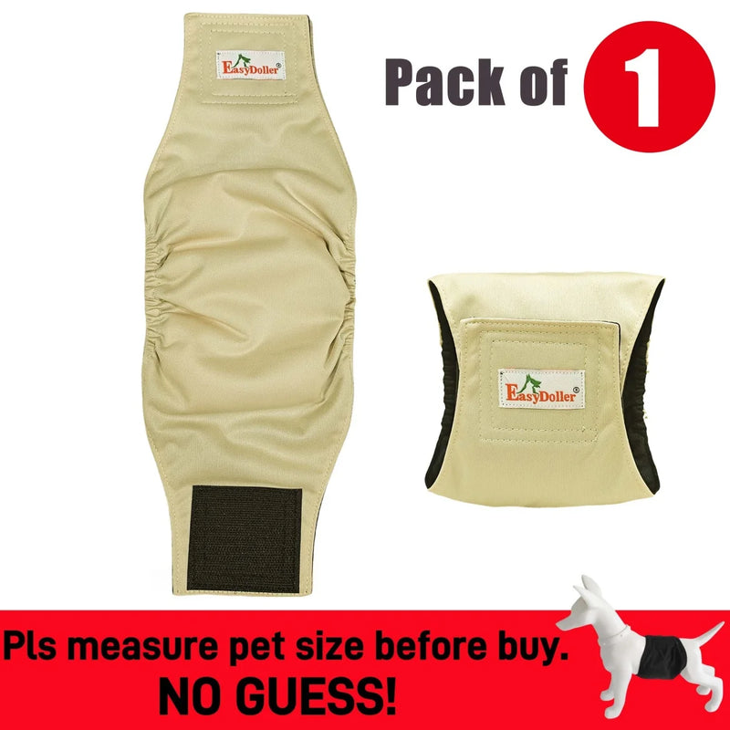 1 Pc Washable Male Dog Diaper Reusable Pet Sanitary Pants Hight Absorbent Leak Proof Nappy Belly Band Wrap for Small Breed Dogs