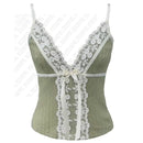 Y2K Millennial halter lace tops Aesthetic women's clothing Summer thin minimalist sleeveless street wear sexy girl tank tops EMO