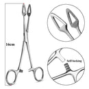 1pc Surgical Steel Tweezers for Catch Bar Grasp Clamp Plier Professional Clip Hold Pole Balls Forceps Body Piercing Jewelry Tool