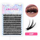 رموش Abonnie Lash Clusters DIY C/D Curl Mega 60 Segmented Fluffy Volume Single Clusters