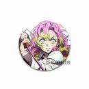 58mm Round Cartoon Brooches Kanroji Mitsuri Pins Anime Badge for Backpack Accessories Hat Decoration HD Print Handmade Gifts