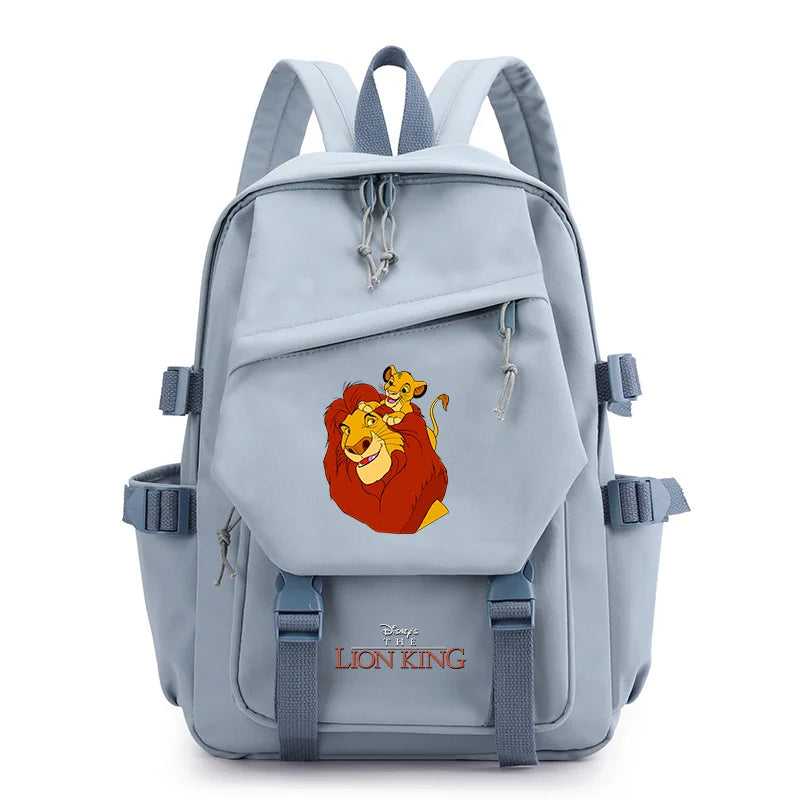 Disney The Lion King Simba Boys Girls Kids School Book Bags Women Bagpack Teenagers Travel Backpack Mochila Escolar