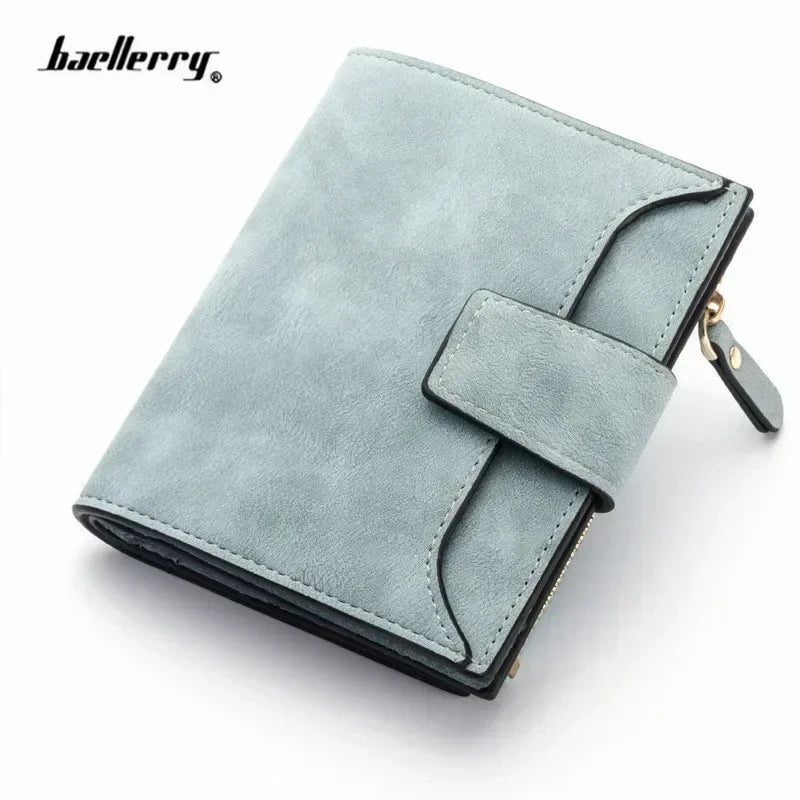 Men Casual Short Wallet Fashion Buckle Multi Functional Zipper Wallet Coin Purse Multi Card Business Wallets for Men 2023