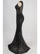 Sexy black maxi summer sequin dress women elegant luxury birthday prom wedding party dress ladies long evening dresses vestidos