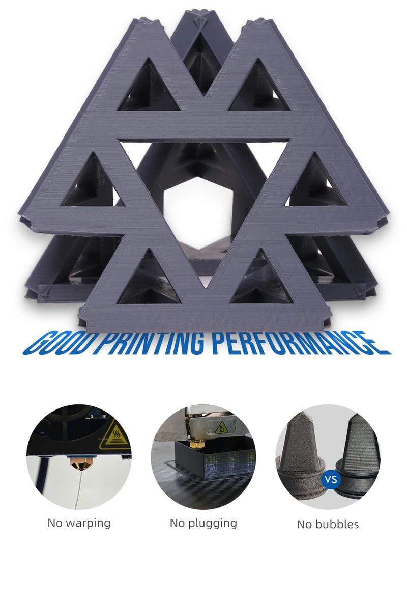 3DHOJOR PLA Filament 1.75mm 1KG Spool Upgraded PLA 3D Printer Filament High-Speed Printing 3D Printing Material PLA 3D Filament