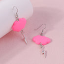 Aihua Acrylic Rain Clouds Earrings Long Tassel Rain Star Pendant Earrings Handmade Cute Cloud Earrings New In Jewelry Gifts