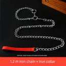 Iron Chain Teddy/Golden Retriever Medium Collar Dog Hand Holding Rope