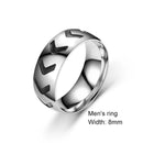 SOHOT  Titanium Steel Variety Couple Ring Jewelry For Lovers' And Unisex Punk Fashion Simple Travel Wedding Party Gift Wholesale