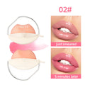 QIBEST Lip-Shaped Lipstick Moisturizing Long Lasting Color Changing Lipstick Makeup Peach Lazy Lipstick Lip Stain Tint Cosmetics