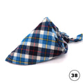 Plaid Cat Dog Bandana Pet Puppy Soft Cotton Bandanas Handkerchiefs Scarfs Triangular Bandages Accessories for Kittens Puppies