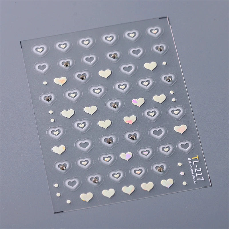 1 pc 5D Embroidery Bee Nail Art Sticker Embossed Butterfly Insect Nail Sticker High Quality Nail Art Design Decoration Sticker