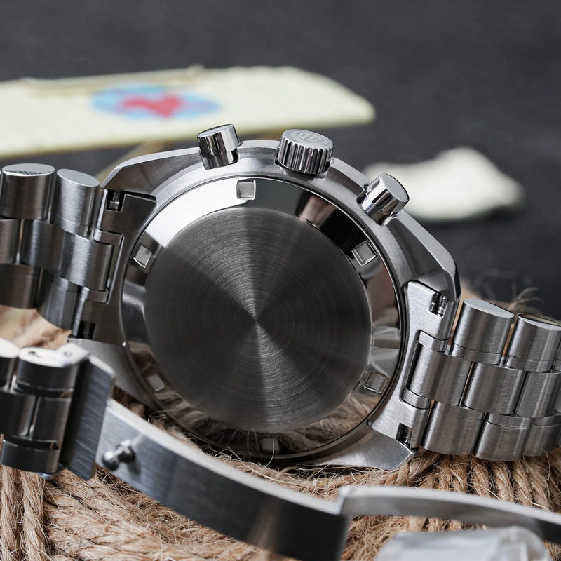 Watchdives WD1863 Quartz Watch Stainless Steel VK63 Chronograph Movement Sapphire Luminous 10Bar Waterproof 39mm Men Watches