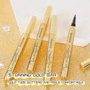 Small gold bar quick-drying eyeliner, naturally smooth, waterproof, sweat-proof, non-smudge liquid eyeliner