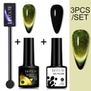 LILYCUTE 7ML 9D Cat Magnetic Gel Polish Set Semi Permanent Soak Off UV LED Glitter Nails Magnet Stick Black Gel Needed