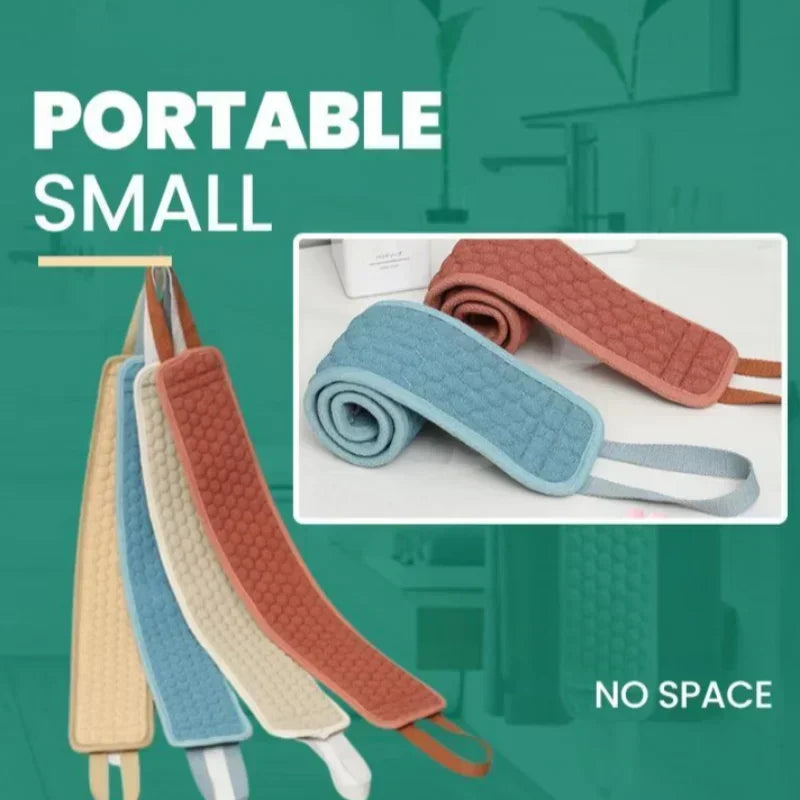 Cepillo exfoliante para ducha, exfoliante corporal, cinturón de baño, toalla, bola, cepillo para fregar la espalda, limpieza de barro, paño corporal coreano, correa de tracción japonesa
