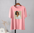 Hirsionsan Aesthetic Figures T Shirts for Women Summer Simple Soft Cotton Basic Tops Female Oversized Korean Short Sleeve Tees