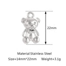 3Pcs/Lot Christmas Candy/Xmas Tree/Gingerbread Bear/Snow House Charms Pendant For Bracelet Necklace Earrings DIY Jewelry Making