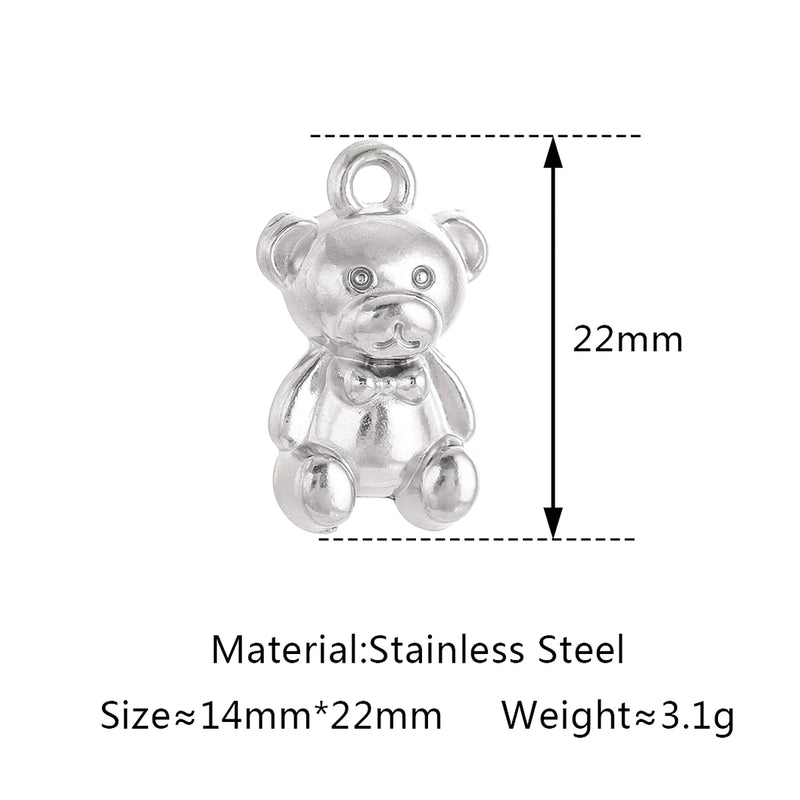 3Pcs/Lot Christmas Candy/Xmas Tree/Gingerbread Bear/Snow House Charms Pendant For Bracelet Necklace Earrings DIY Jewelry Making