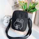 Cute Canvas Sling Bag Female Large Capacity Travel Crossbody Bag Fashion Student Shoulder Bags Messenger Bags