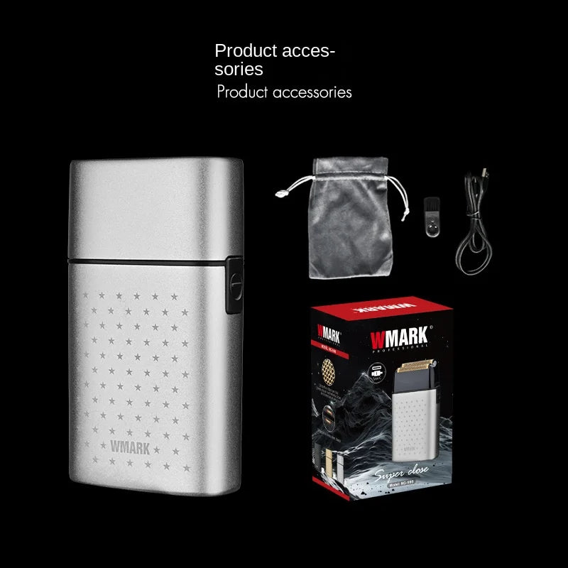 WMARK new hair clipper NG-998 stainless steel etching titanium mesh men's hair hair oil brightener