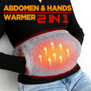 3 Levels Electric Heating Abdomen Belt Adjustable Waist Heated Therapy For Menstrual Cramp Lumbar Pain Relief Uterus Hand Warmer