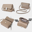 Genuine Leather Women's Bag 2024 New Stylish Commuting Small Square Crossbody Shoulder Bag  Lady Fashion Mini Tofu Messenger
