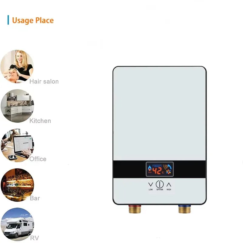 2025Instant electric water heater household bath machine small fast hot constant temperature shower rental room water heater