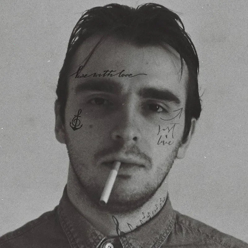 Face Tattoo Bull Head Face Sticker Neck Hand Back Cool Design Sexy Body Art Waterproof Temporary Tattoo Sticker for Man Woman