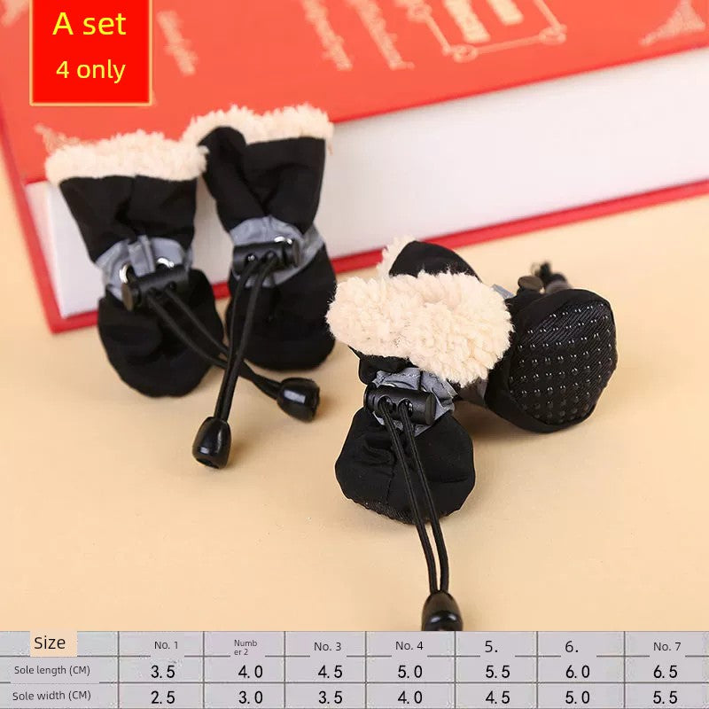 Puppy Winter Bichon Pomeranian Heattech Dog Shoes