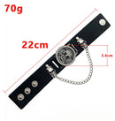 Classic Flip Design Punk Skull Men's Wrist Watch Stainless Skull Chain Elements Cool Fashion for Cosplay Lovers Watches