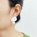 KUGUYS Halloween Skull Stud Earrings For Women Black White Red Acrylic Fall Jewellery Accessories for Horror Party