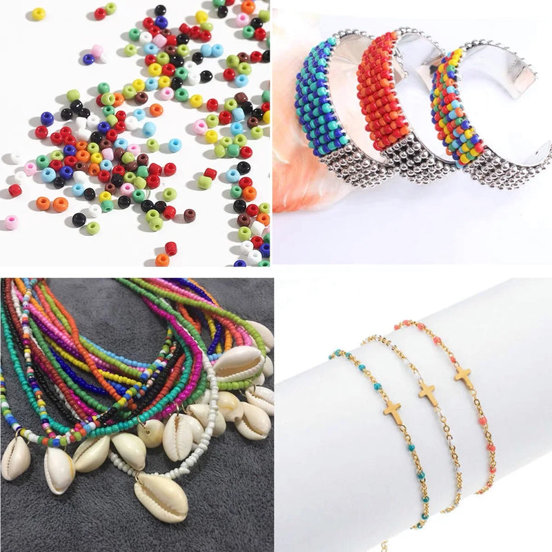 15g/lot 2mm 3mm 4mm Effect of The Cream Charm Czech Glass Seed Beads DIY Bracelet Necklace Beads for Jewelry Making Accessories