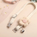 Cute knitting Flower Bell Collar Adjustable Cat Necklace Pet Collar Traction Safety Buckle Necklace Small Dog Dog Supplies