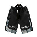 Summer Running Shorts Men Casual Jogging Sport Short Pants Wave Pattern patchwork Drawstring Loose Dry Gym Sports Shorts