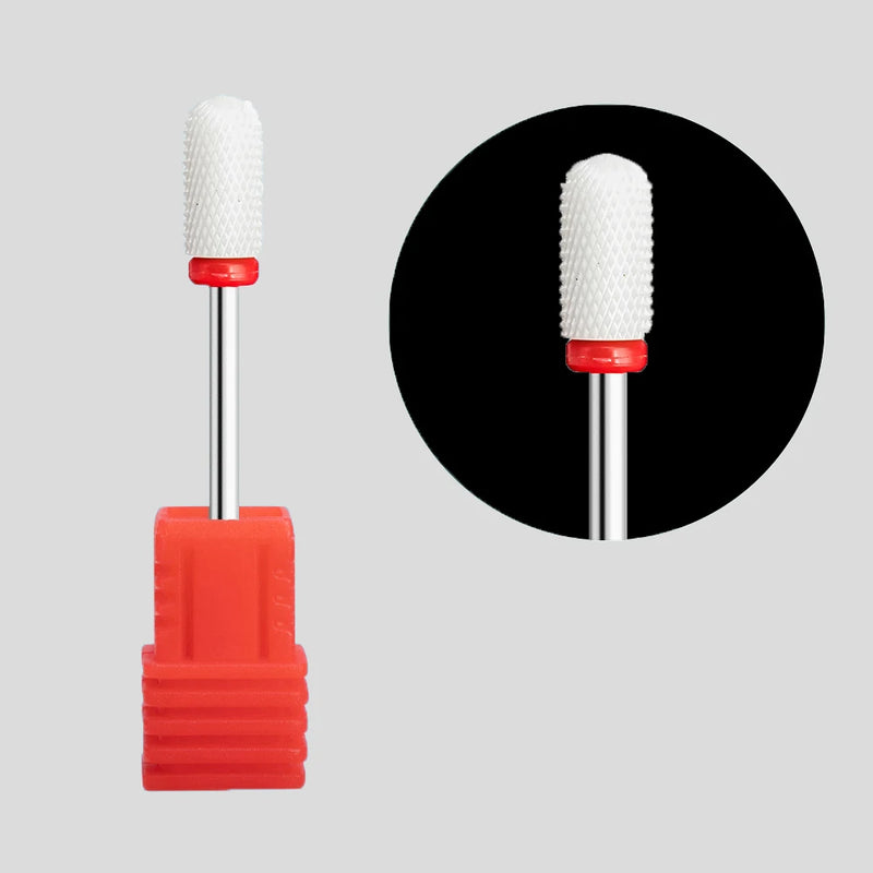 Nail Drill Bits Main Manicure Head To Nails Ceramic Cutter Nail Accessories Equipment Nail Bits for Electric Drill