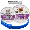 Pet Calming Collar for Cats Effective Relief Reduce Anxiety Stress Pheromones Relaxing Breakaway Collar for Kittens Puppies Dogs