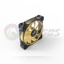 PC Case Fan Metal Sticker ROG MSI AORUS Label Gold-plated Cooling Fan Sticker Chassis Sticker GPU Decorative Sticker