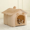 Foldable Pet House Removable Washable Cat House Puppy Cave Sofa Pet Bed House for Extra Small Dogs and Small and Medium Cats