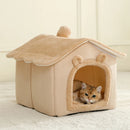 Foldable Pet House Removable Washable Cat House Puppy Cave Sofa Pet Bed House for Extra Small Dogs and Small and Medium Cats