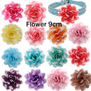 Bulk Flower-Collar Dog Accessories Dog Bow Tie Pet Dog Collar Accessories  Flower For Dog Collar Dog Flower Collar Accessory