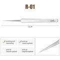 NATUHANA Anti-static Straight Eyelash Extension Tweezers Industrial Precision Curved Straight Lash Eyebrow Tweezers Makeup Tools