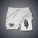 2024Berserk Men's Sports Shorts 2 in 1, Quick-drying Running Shorts, Gym and Fitness Training Double-layer Shorts for Men